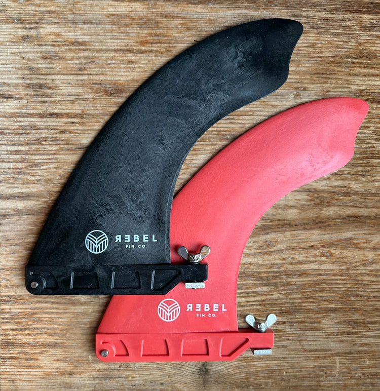 7'' SINGLE FIN - recyceltes Carbon - REBEL FIN CO.