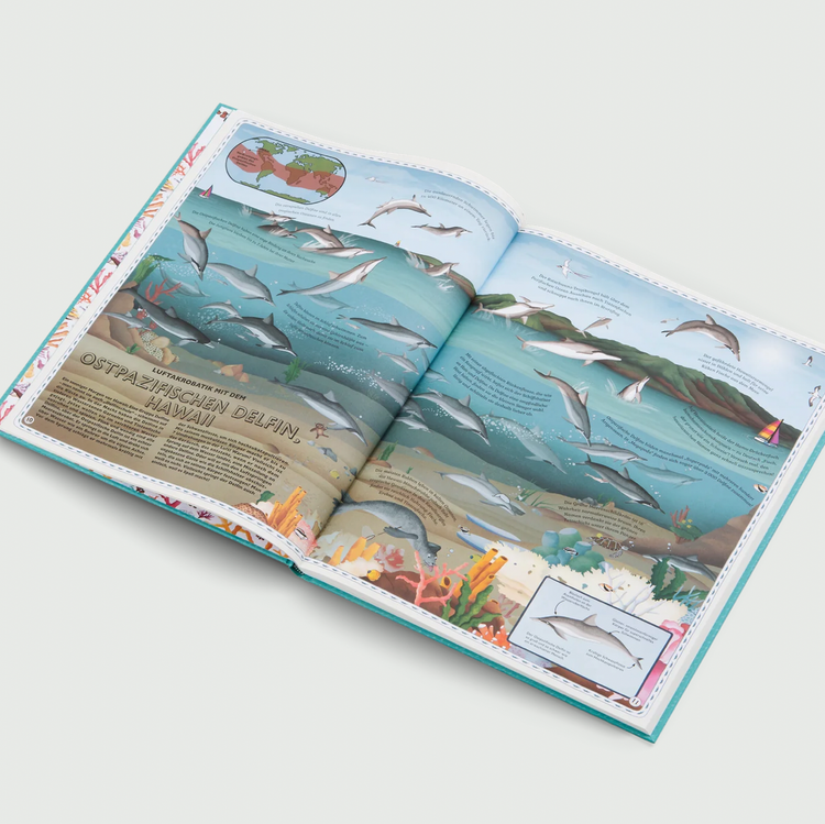 DER ATLAS DER OZEANE - Unglaubliche Abenteuer und wunderbare Tiere auf und unter Wasser
