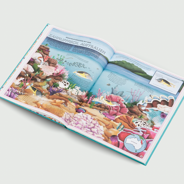 DER ATLAS DER OZEANE - Unglaubliche Abenteuer und wunderbare Tiere auf und unter Wasser