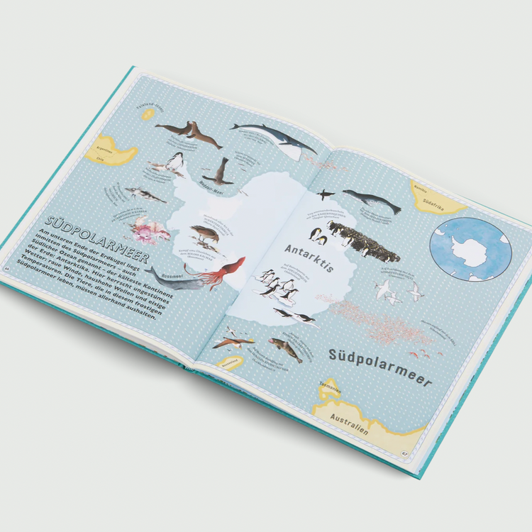 DER ATLAS DER OZEANE - Unglaubliche Abenteuer und wunderbare Tiere auf und unter Wasser