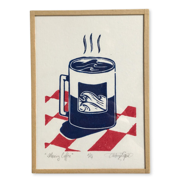 "MORNING COFFEE" - Linoldruck