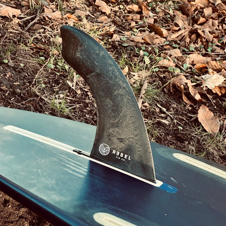 7'' SINGLE FIN - recyceltes Carbon - REBEL FIN CO.