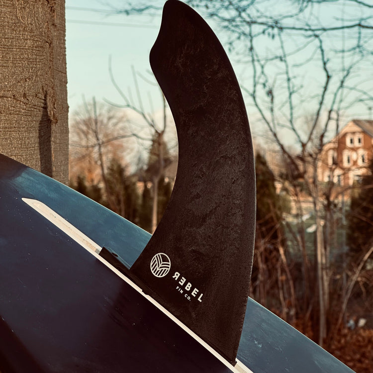 7'' SINGLE FIN - recyceltes Carbon - REBEL FIN CO.