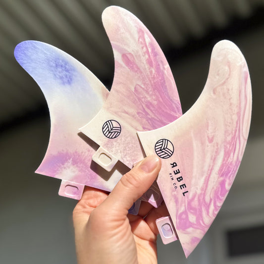 MARBLE THRUSTERS "Blackberry Reef Shark" - REBEL FIN CO.