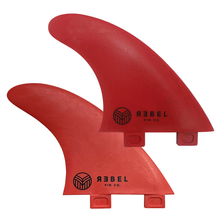 THRUSTER FINS - Size S+M, recycelte glasfaserverstärkte Materialien - REBEL FIN CO.