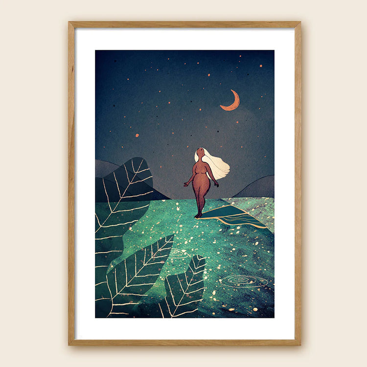 "NIGHT SURF" - Signierter Giclée-Kunstdruck - REBEL FIN CO.
