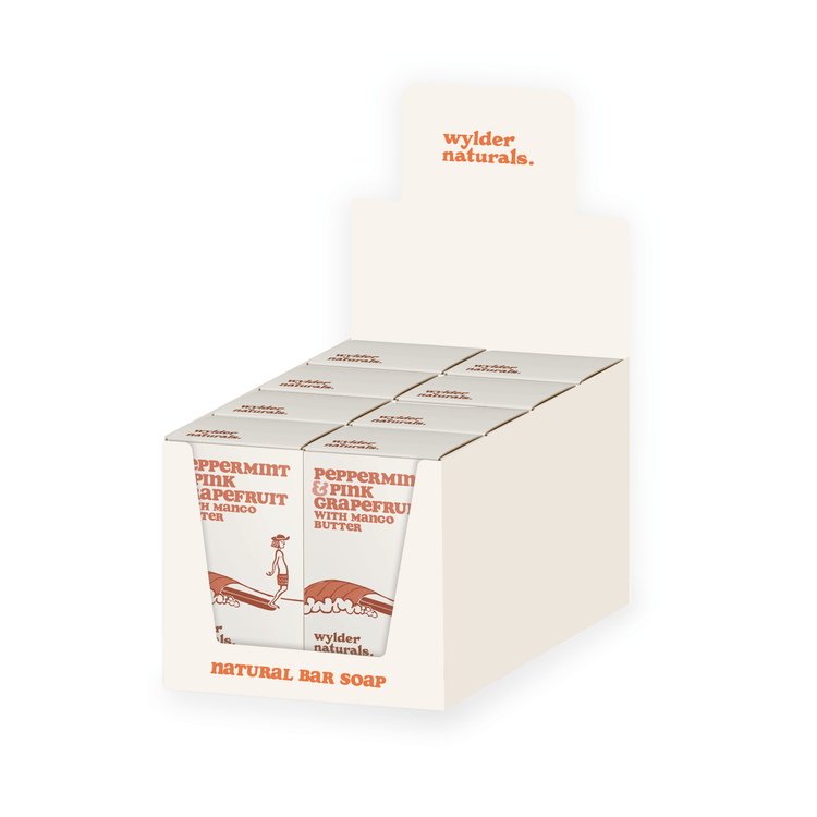 NATURAL BAR SOAP - Peppermint & Pink Grapefruit