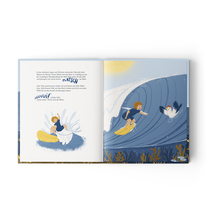 YUKI UND DIE WELLEN - Surf-Kinderbuch - REBEL FIN CO.