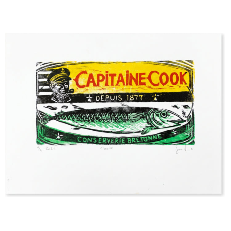 CAPITAINE COOK - Wood Print
