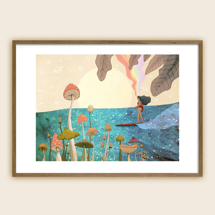 "AUTUMN SURF" - Signierter Giclée-Kunstdruck - REBEL FIN CO.