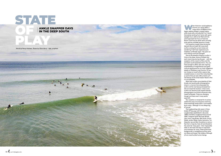 PACIFIC LONGBOARDER MAGAZINE #110 - REBEL FIN CO.