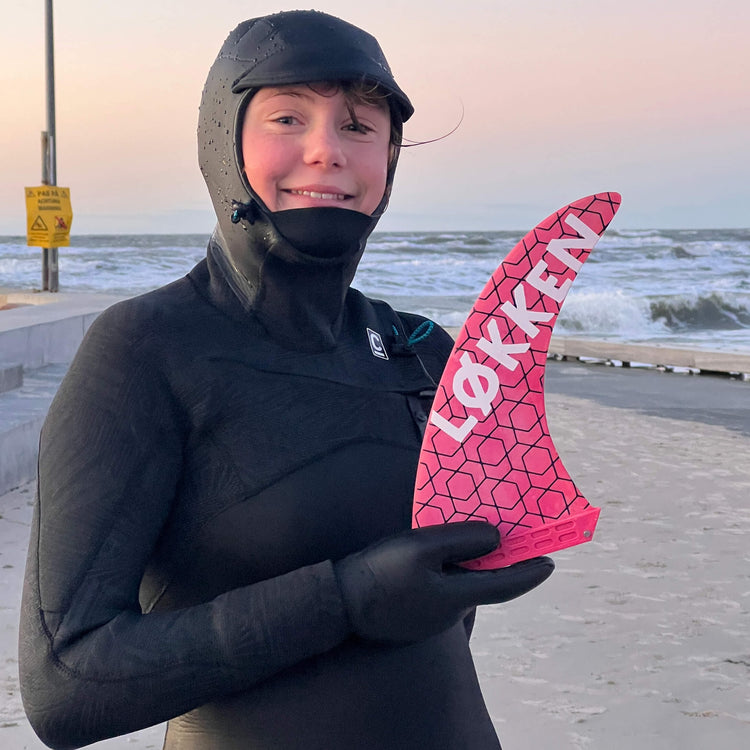 9" SINGLE LONGBOARD FIN - US Finbox - Løkken Edition - recyceltes Polyamid & Glasfaser - REBEL FIN CO.
