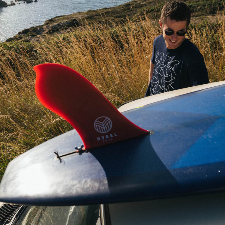 9.5'' NOSERIDER SINGLE FIN - US Finbox - recycelte glasfaserverstärkte Materilaien - REBEL FIN CO.