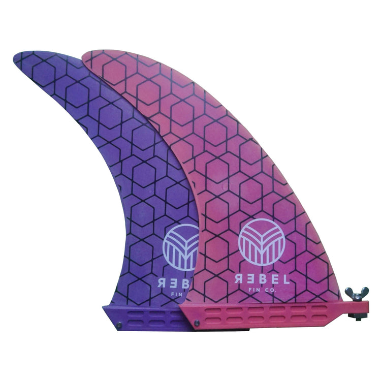 9" SINGLE LONGBOARD FIN - US Finbox - Løkken Edition - recyceltes Carbon - REBEL FIN CO.