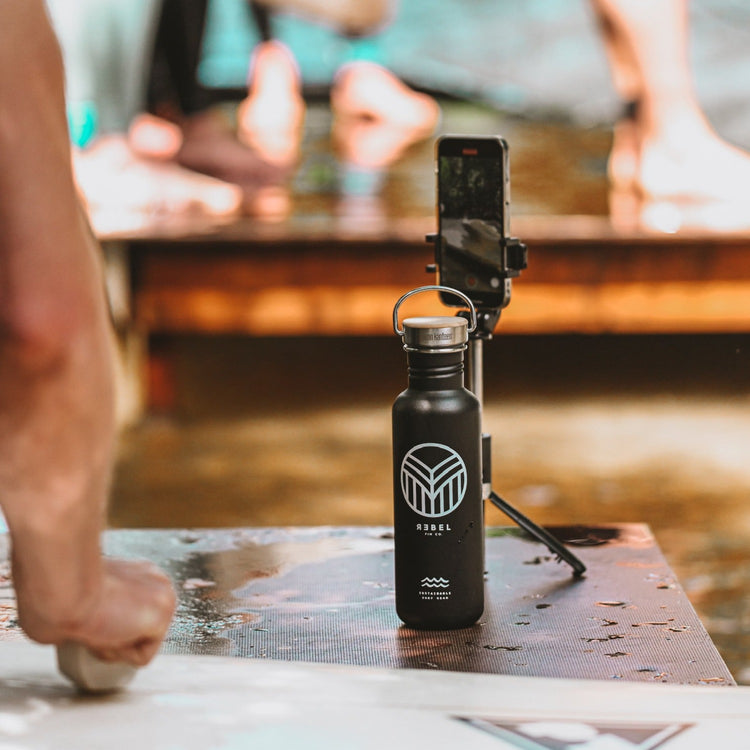 KLEAN KANTEEN TRINKFLASCHE 800ml - Edelstahl - Bambus Schraubverschluss - REBEL FIN CO.