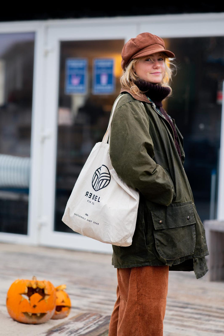 TRAGETASCHE / TOTE BAG aus Bio-Baumwolle - REBEL FIN CO.
