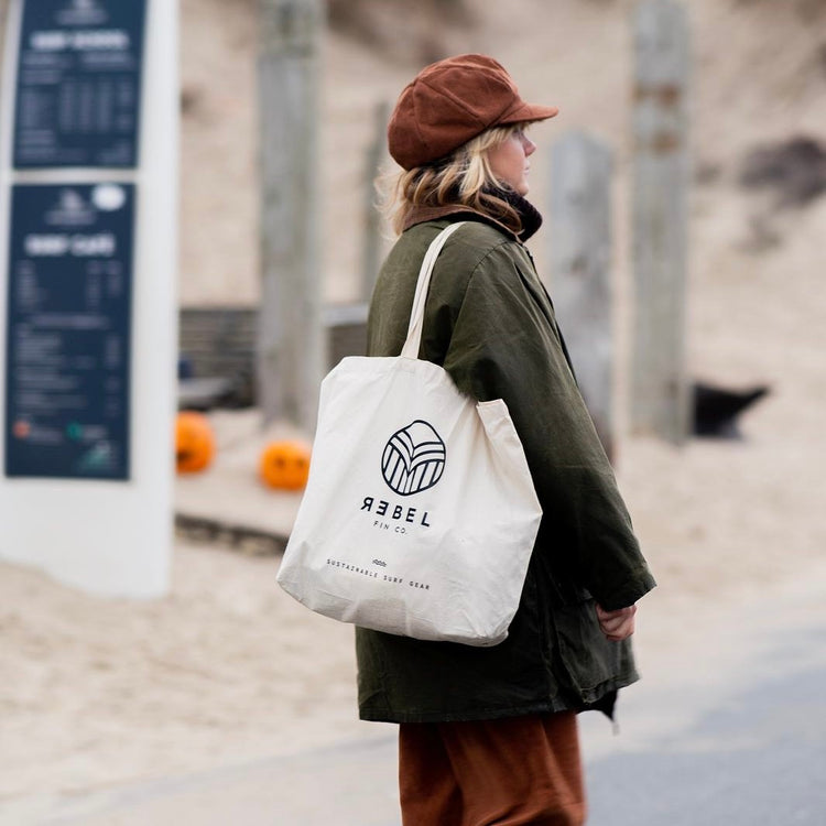 TRAGETASCHE / TOTE BAG aus Bio-Baumwolle - REBEL FIN CO.