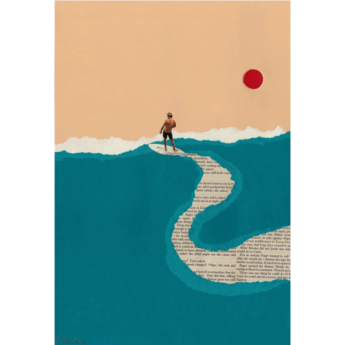 Sunset Ride - Surf Collage by Ciel Glue - REBEL FIN CO.