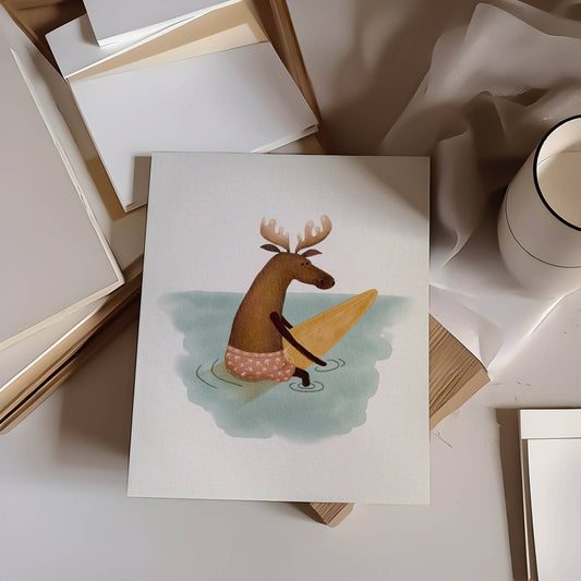 "Surfing Moose"