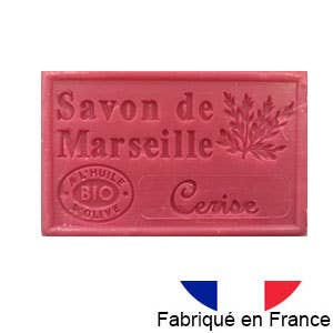 Marseille Soap - Cherry Scent - 125g - REBEL FIN CO.