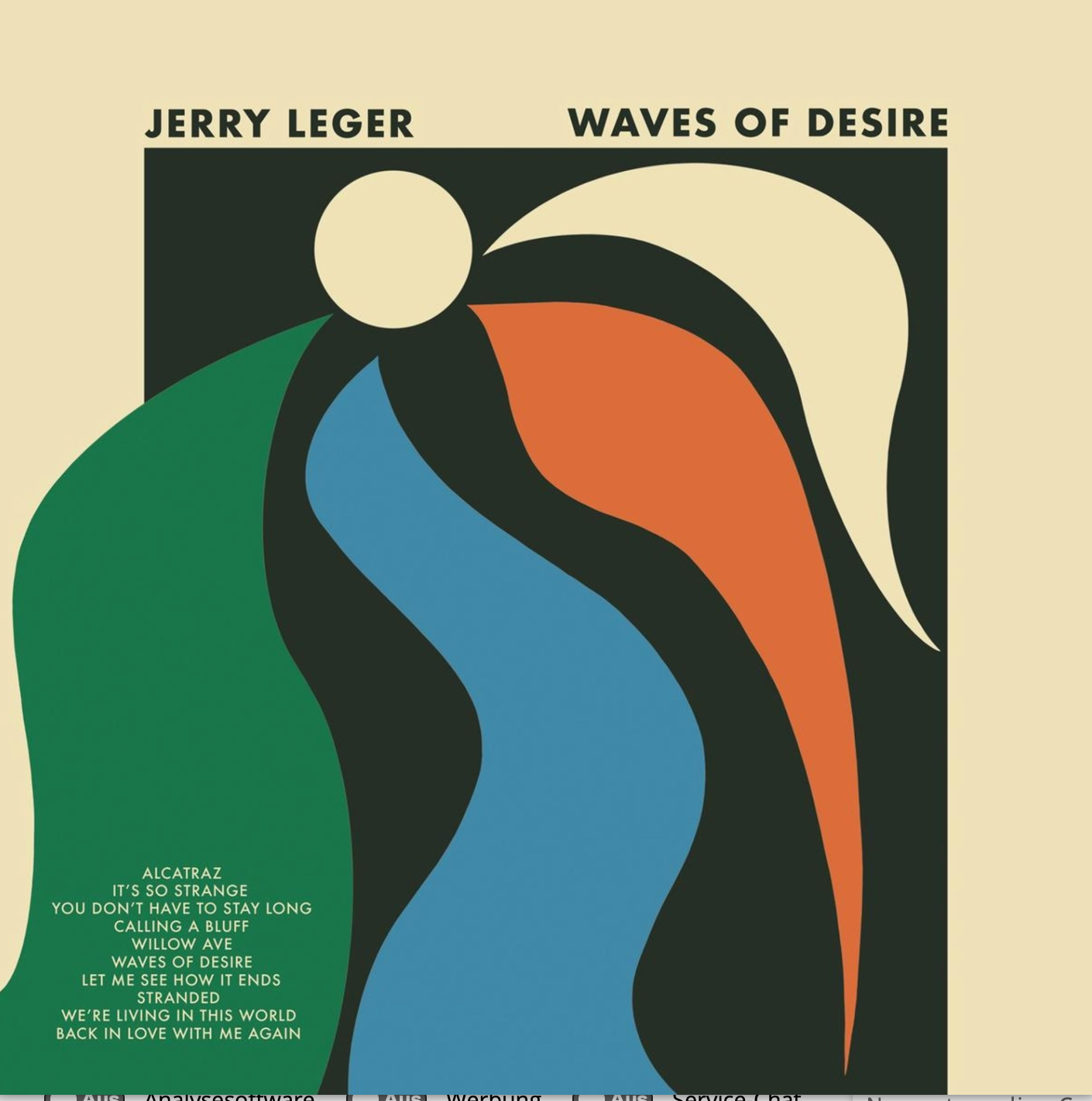 Jerry Leger "Waves Of Desire"  - Vinyl - REBEL FIN CO.