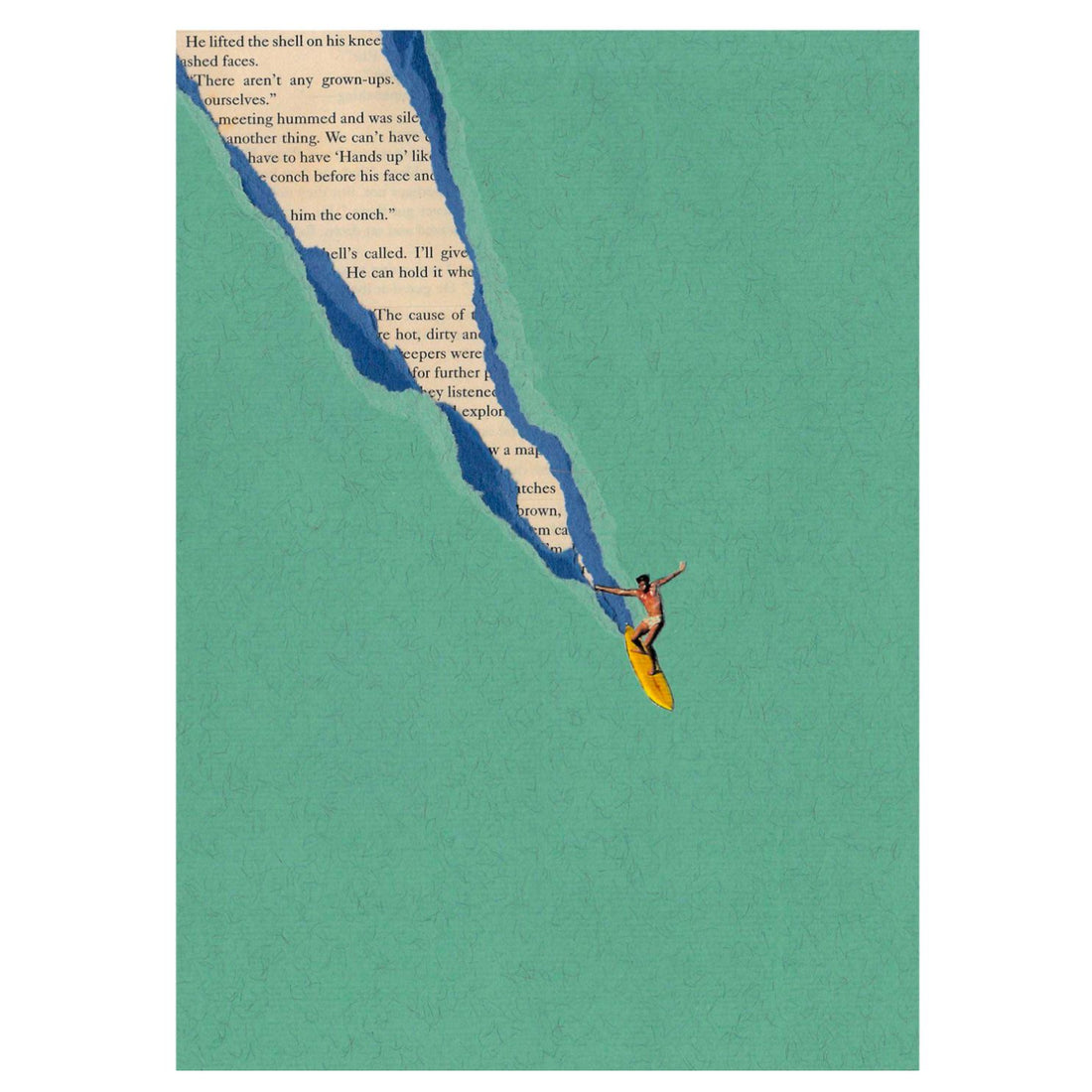Ciel Glue Print - Birdie 50 x 70 cm