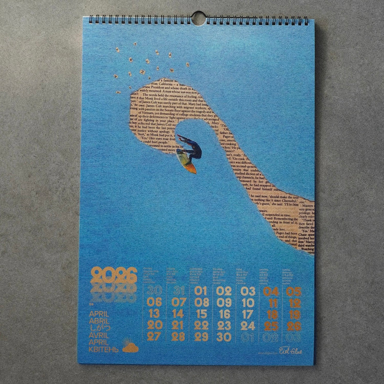 Limited Edition "CALENDAR 2026" - Surf Collage