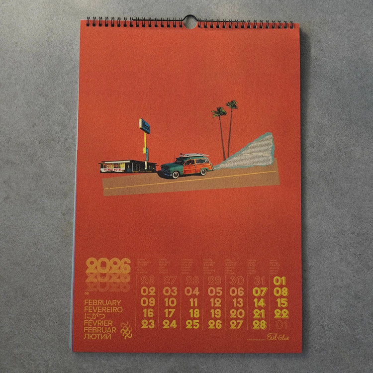 Limited Edition "CALENDAR 2026" - Surf Collage