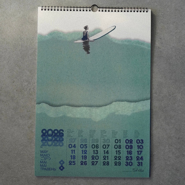 Limited Edition "CALENDAR 2026" - Surf Collage
