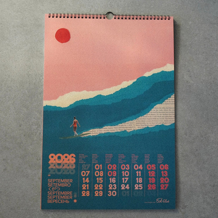 Limited Edition "CALENDAR 2026" - Surf Collage