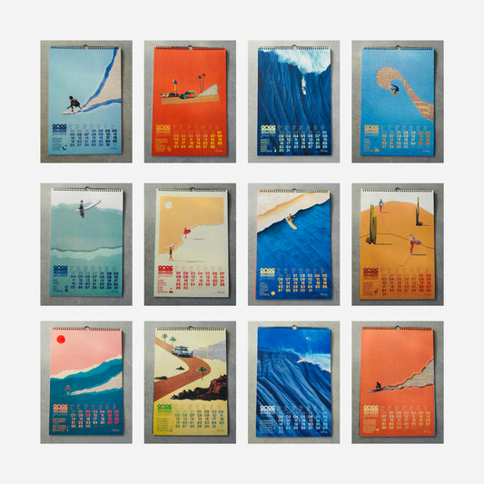 Limited Edition "CALENDAR 2026" - Surf Collage