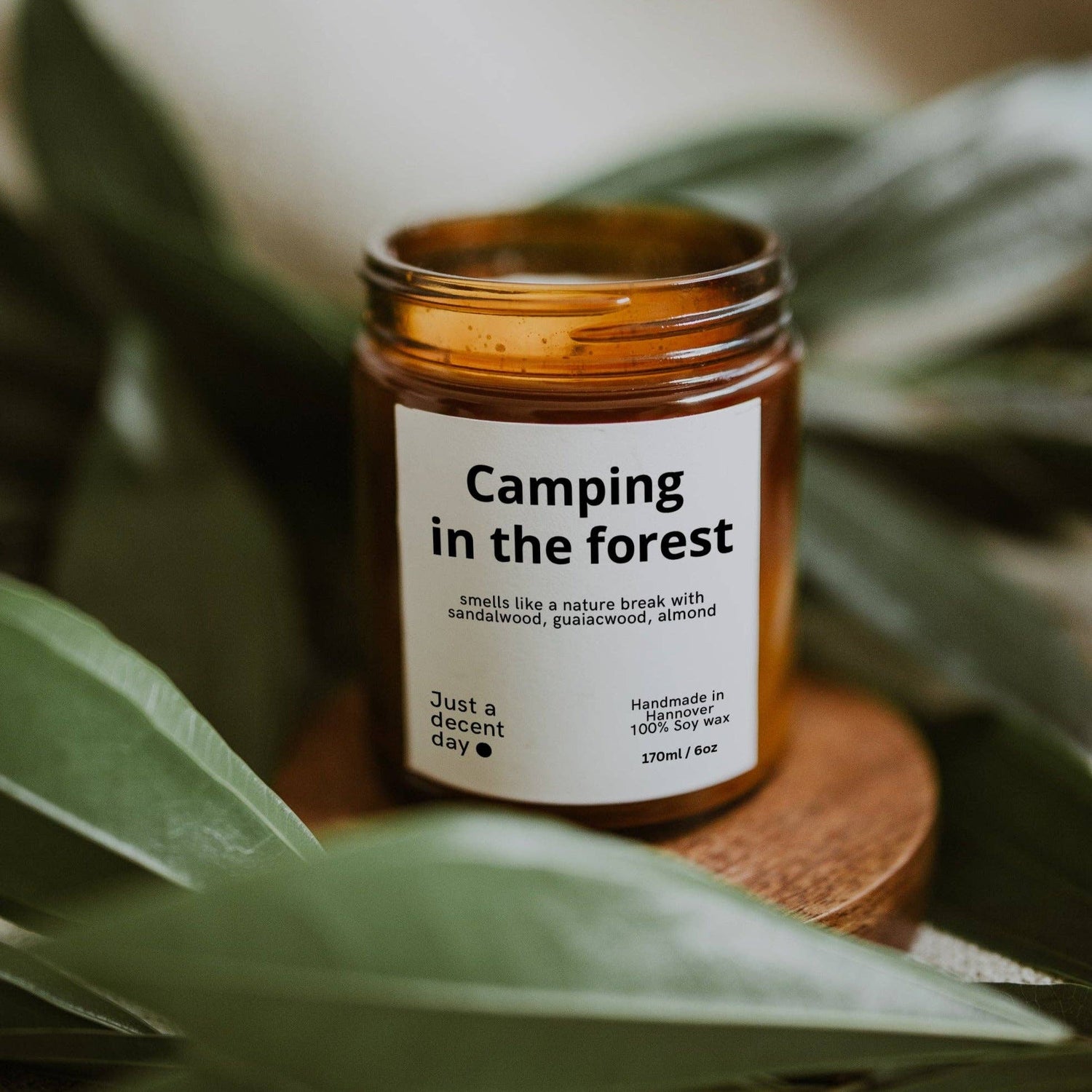 CAMPING IN THE FOREST - Handmade scented candles made from soy wax - REBEL FIN CO.