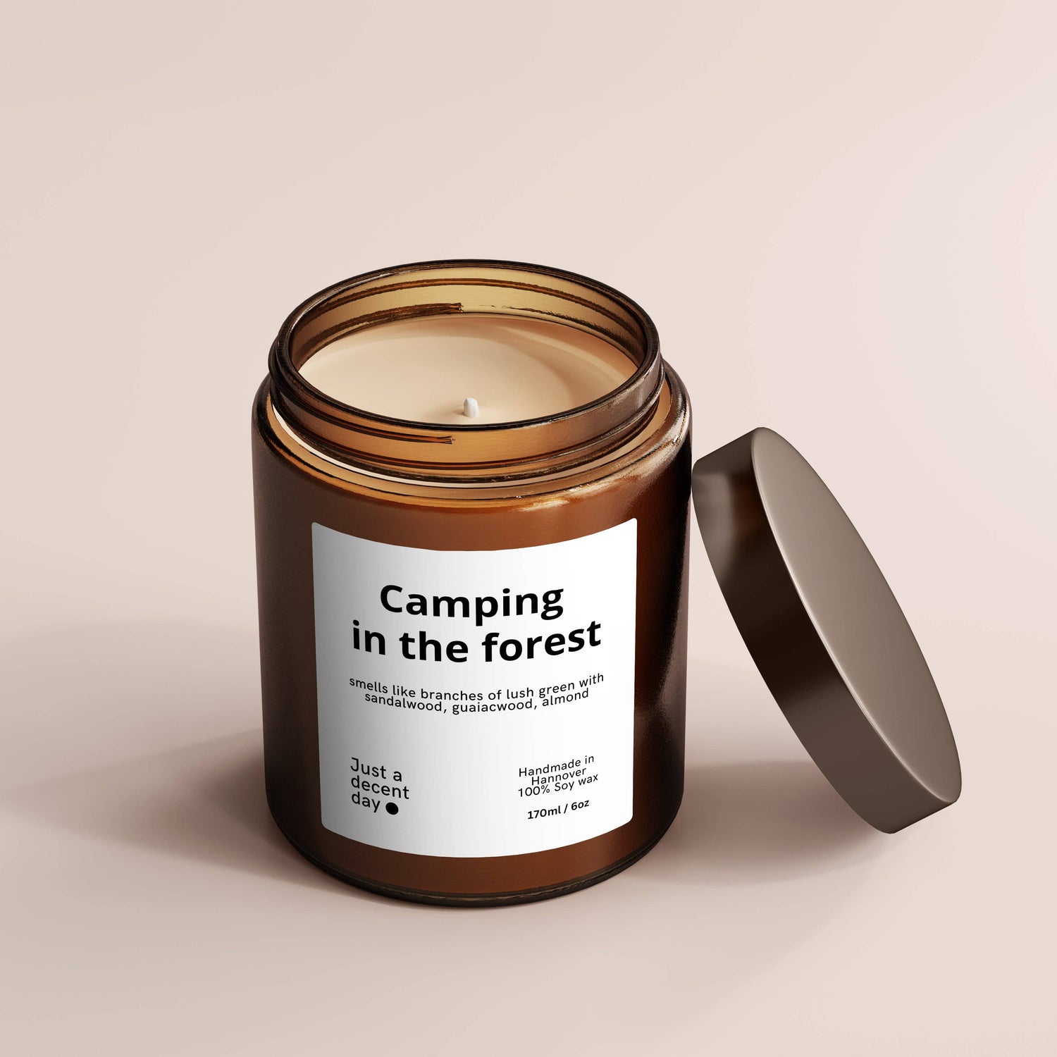 CAMPING IN THE FOREST - Handmade scented candles made from soy wax - REBEL FIN CO.