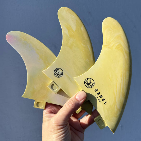 MARBLE THRUSTER FINS - FCS 1 - recycled glass fiber reinforced materials