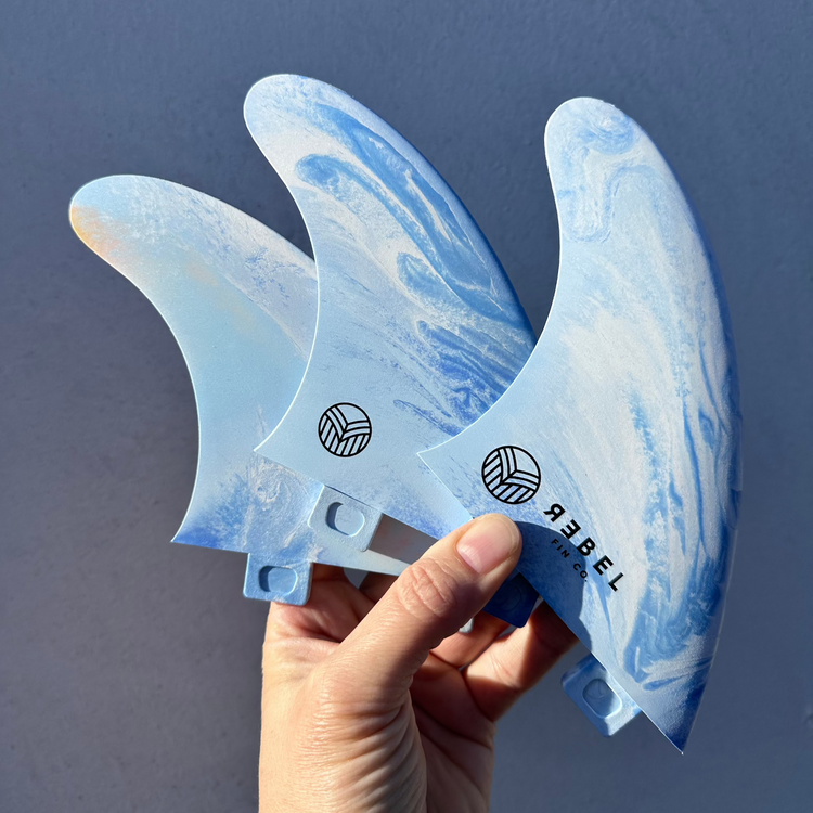 MARBLE THRUSTER FINS - FCS 1 - recycled fiberglass-reinforced materials