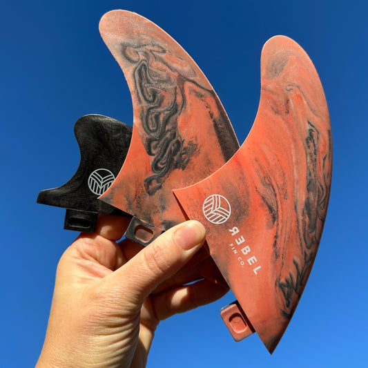 Limited Edition - MARBLE RAPID FIN SET "Volcano"