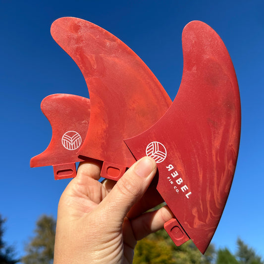 Limited Edition - MARBLE RAPID FIN SET "Burning Love"