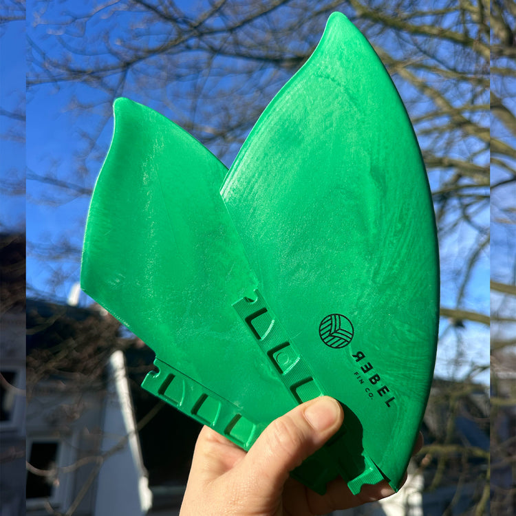 TWIN FIN - Futures - recycled fibreglass reinforced materials