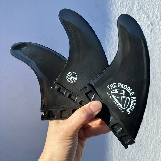 THRUSTER FINS - FCS 1 - Paddle Paddle x Rebel Fin - recycled fibreglass reinforced materials