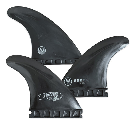 "Provide the Slide" THRUSTER FINS - Futures - recycelter Kunststoff - REBEL FIN CO.