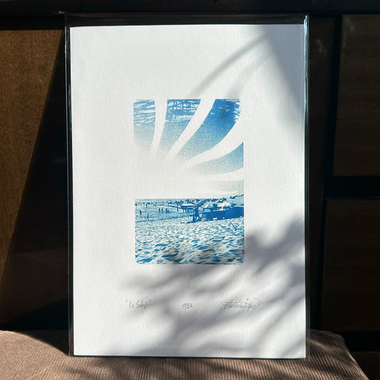 "Le Soleil" - Cyanotype