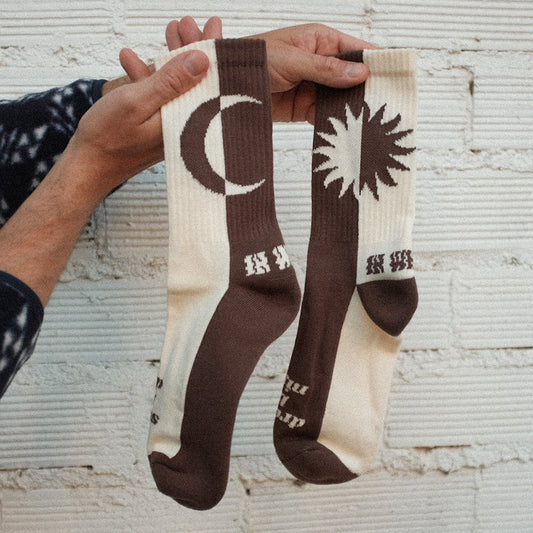 SURF & SKATE SOCKS "Sun & Moon"