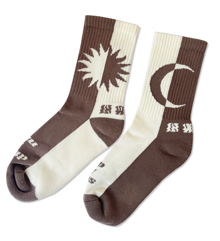 SURF & SKATE SOCKS "Sun & Moon"