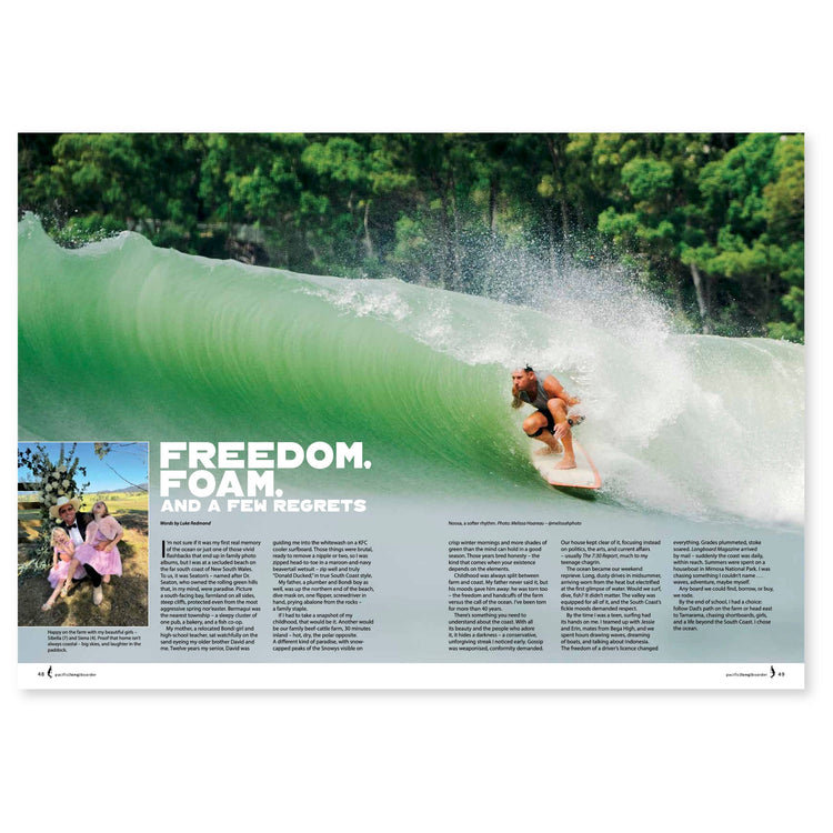 PACIFIC LONGBOARDER MAGAZINE #125 - REBEL FIN CO.
