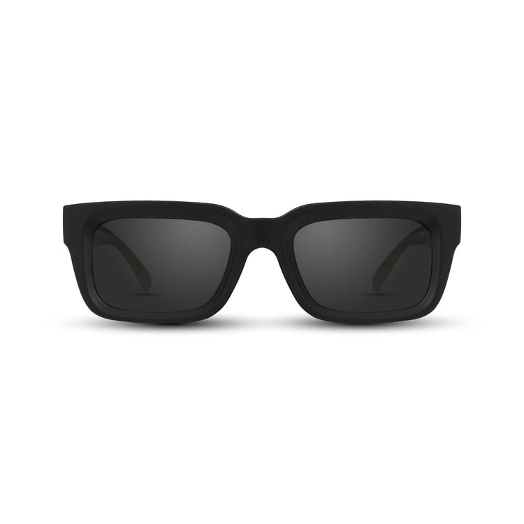 LAMORNA BLACK SUNGLASSES - Grey Lens