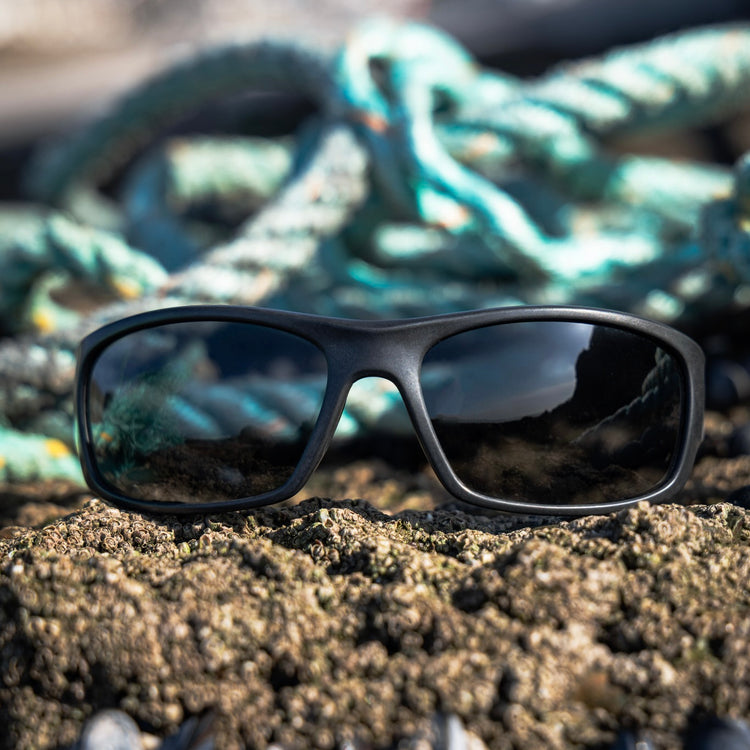MYLOR BLACK SUNGLASSES - Grey Polarised Lenses