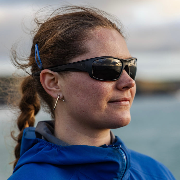 MYLOR BLACK SUNGLASSES - Grey Polarised Lenses