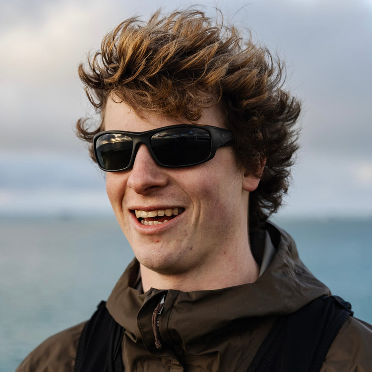MYLOR BLACK SUNGLASSES - Grey Polarised Lenses