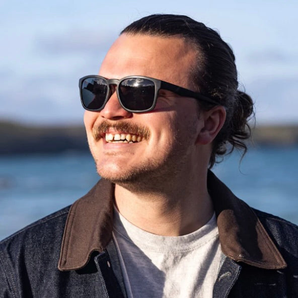 TOWAN BLACK SUNGLASSES - Grey Polarised Lens