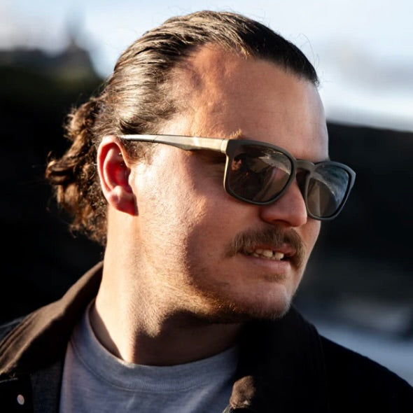 TOWAN BLACK SUNGLASSES - Grey Polarised Lens